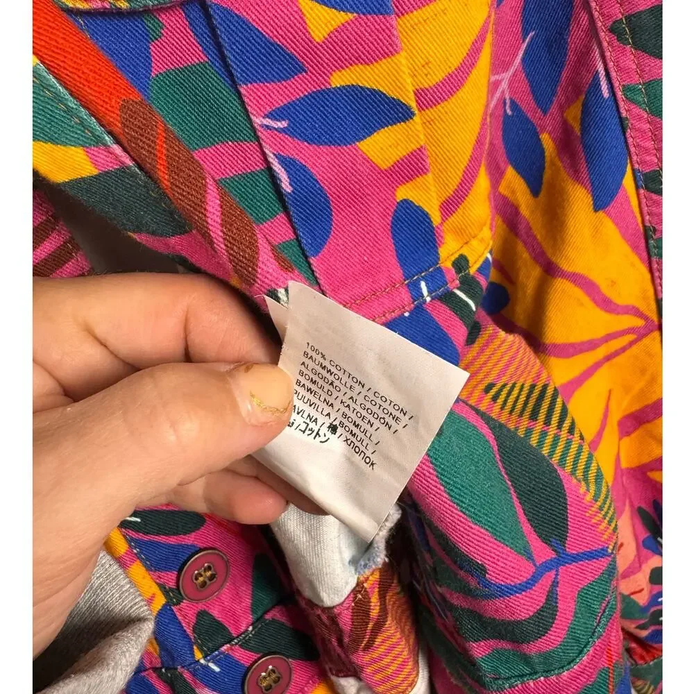 FARM Rio Macaw 100% Cotton Tropical Jumpsuit Coveralls, XS- NWT - Picture 11 of 11